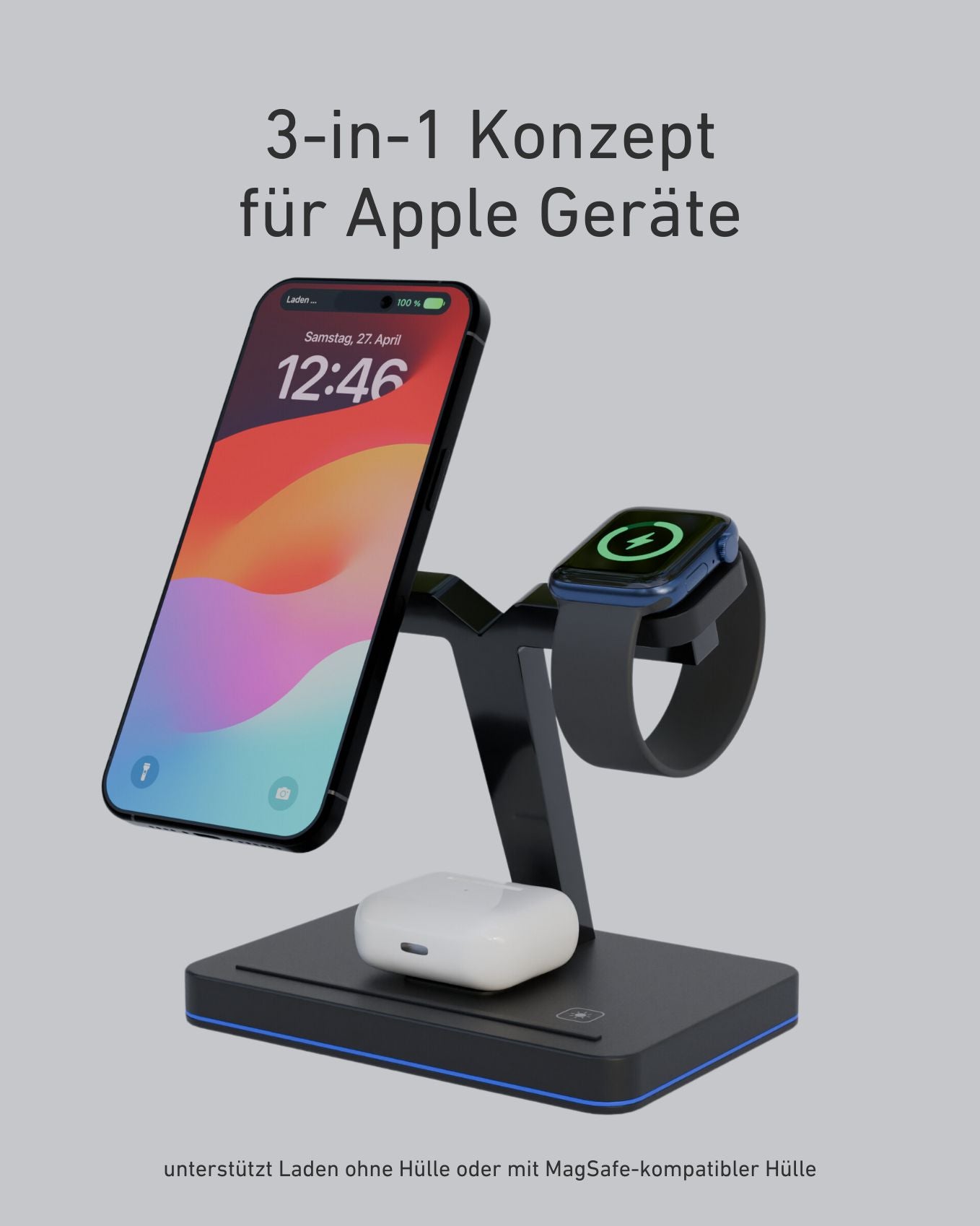 One - 3-in-1 Ladestation für iPhone