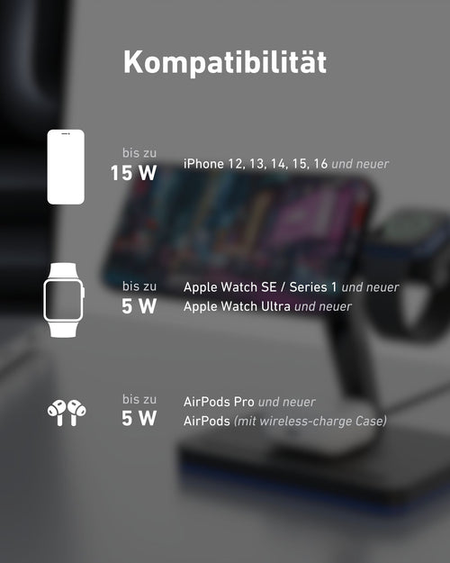 One - 3-in-1 Ladestation für iPhone